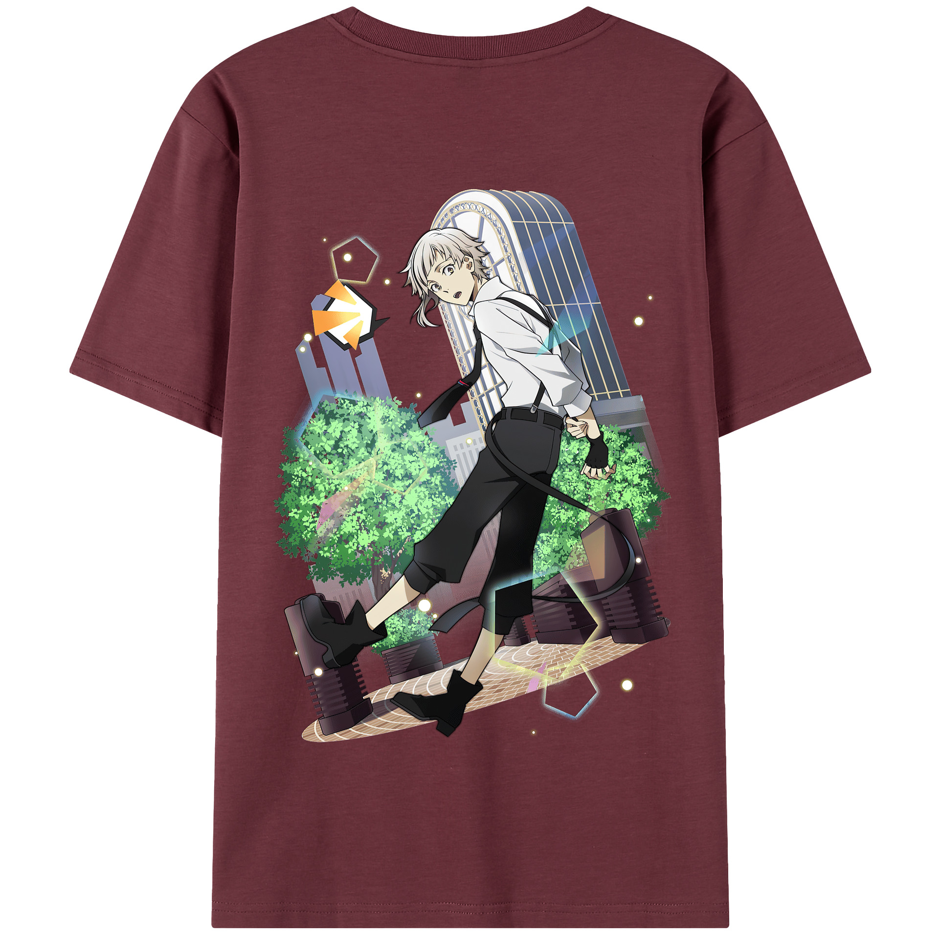 （画像用） 文豪ストレイドッグス Bungo Stray Dogs 綿100％半袖Tシャツ（背面プリント）